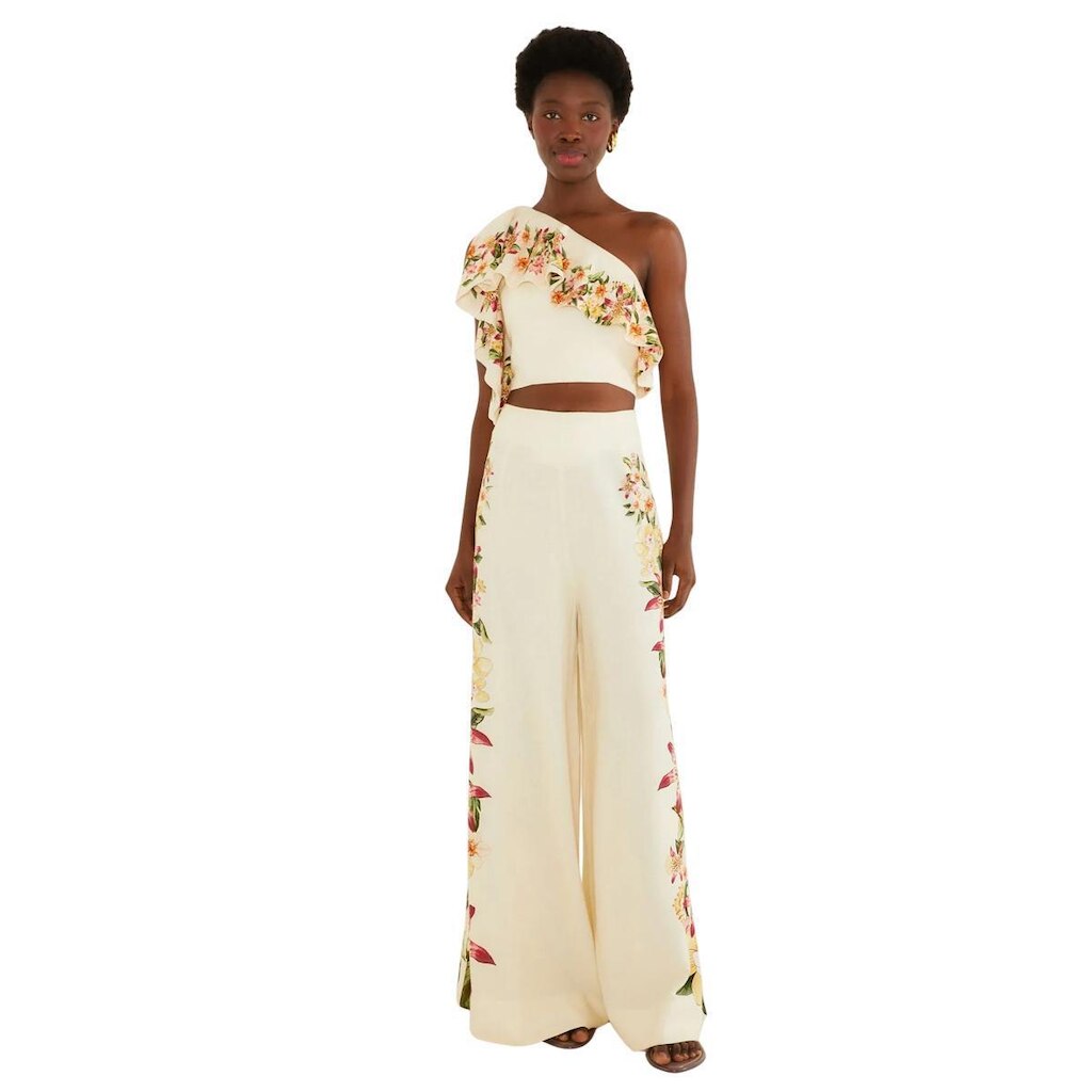 Calça Pantalona Farm Rio Floral Mali