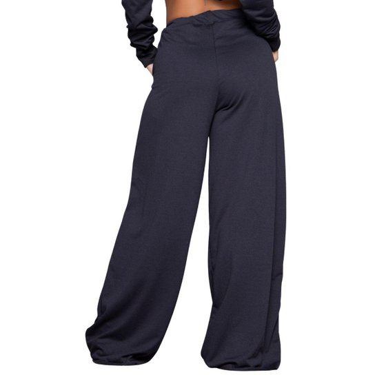 Calça Pantalona Flare Moletinho
