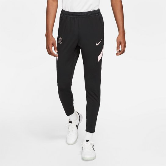 Calça Paris Saint-Germain Treino 21/22 Nike Masculina - Preto+Rosa Menor preço em Calça Paris Saint-Germain Treino 21/22 Nike Masculina - Preto+Rosa