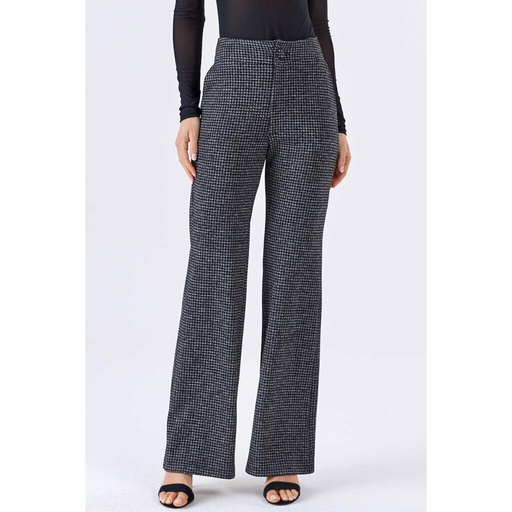Calça PKS Alfaiataria Jacquard Pied De Poule