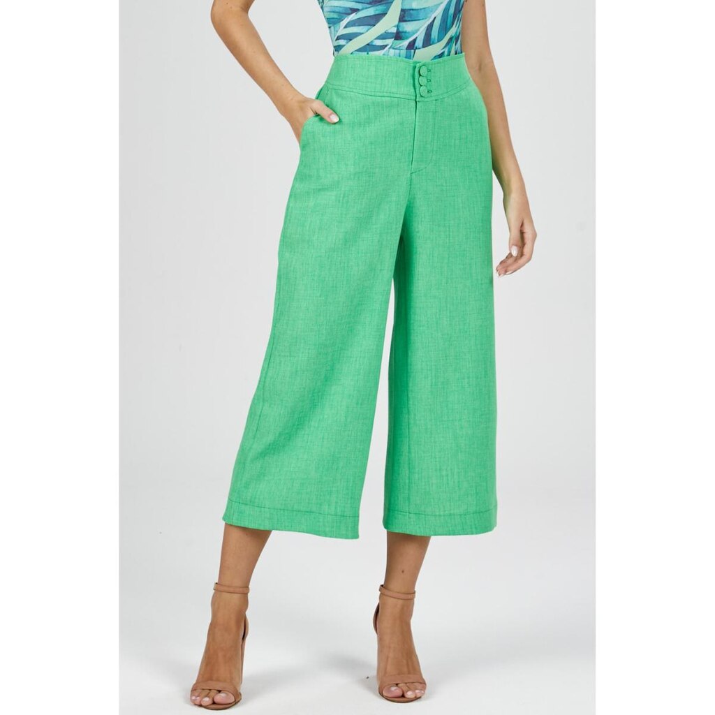 Calça PKS Pantacourt Verde-GG