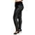 Calça Plus Size Em Cirre Wolfox Academia Ou Dia A Dia Cintura Alta Feminina - Preto