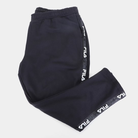 Calça Plus Size Fila Basic Masculina - Preto Menor preço em Calça Plus Size Fila Basic Masculina - Preto