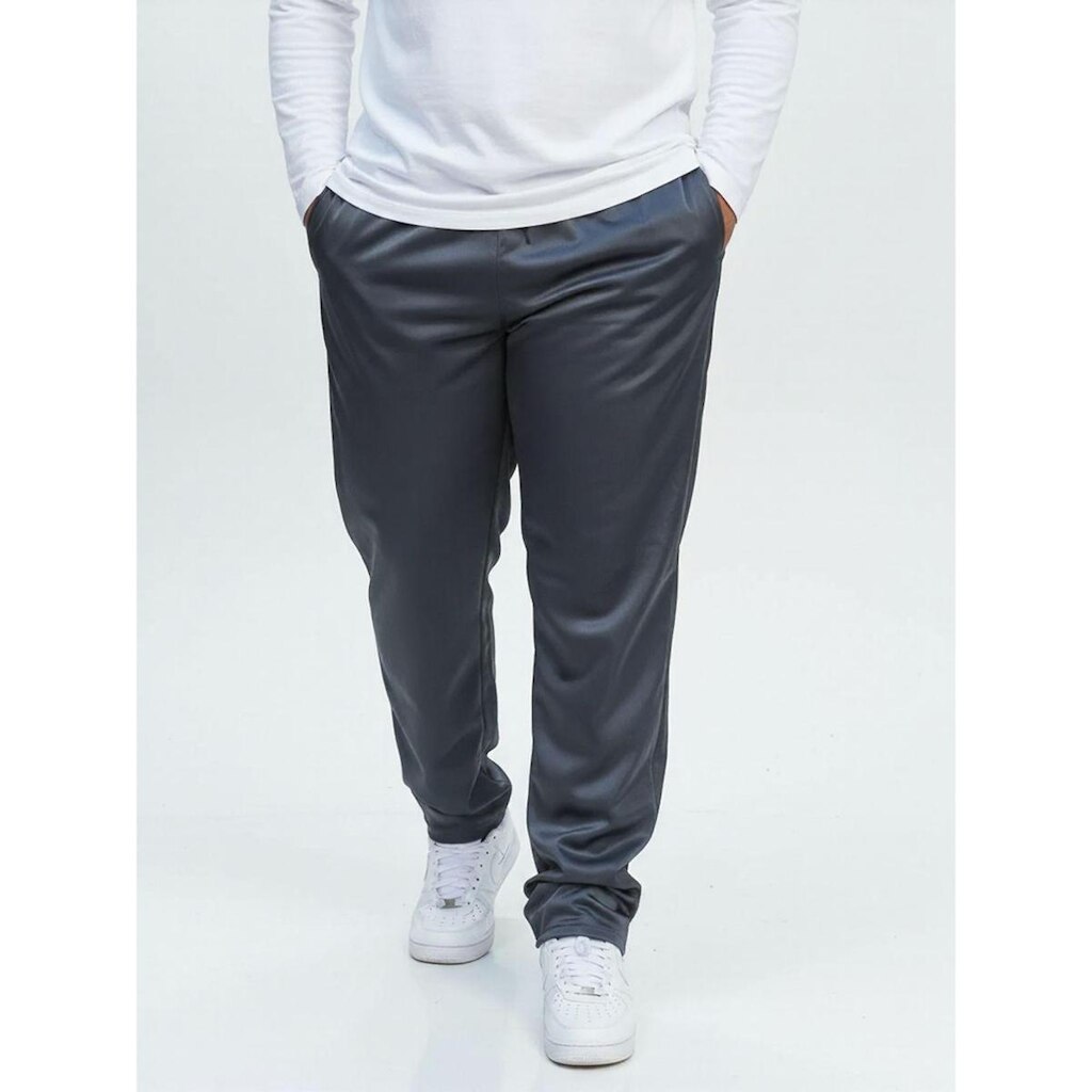 Calça Plus Size Masculina Helanca Flanelada com Bolsos Laterais