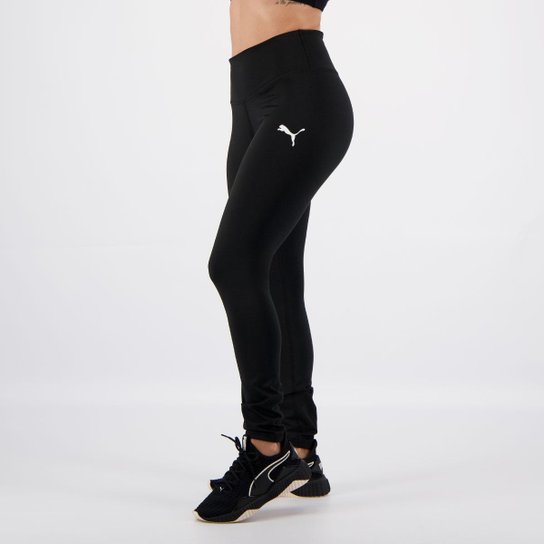 Calça Puma Active Tights 7/8 Feminina Preta - Preto Menor preço em Calça Puma Active Tights 7/8 Feminina Preta - Preto