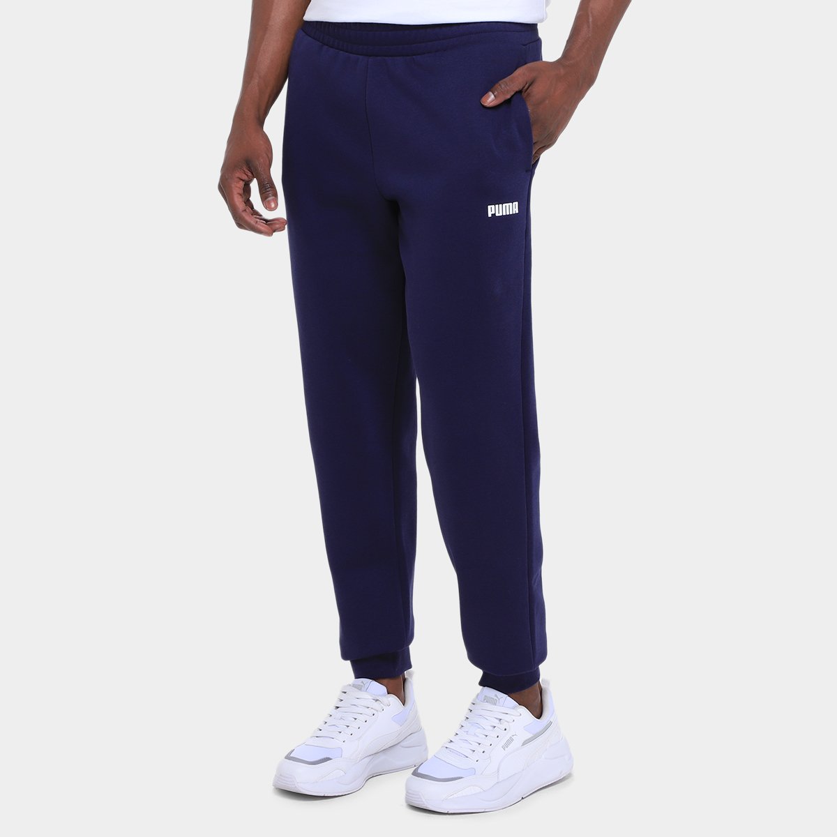 Calça Puma Logo Masculina Menor preço em Calça Puma Logo Masculina