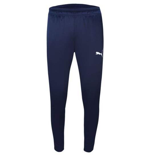 Calça Puma Masculina Active Tricot - Marinho+Branco Menor preço em Calça Puma Masculina Active Tricot - Marinho+Branco