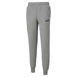 Calça Puma Moletom Essentials Logo Masculina - Cinza