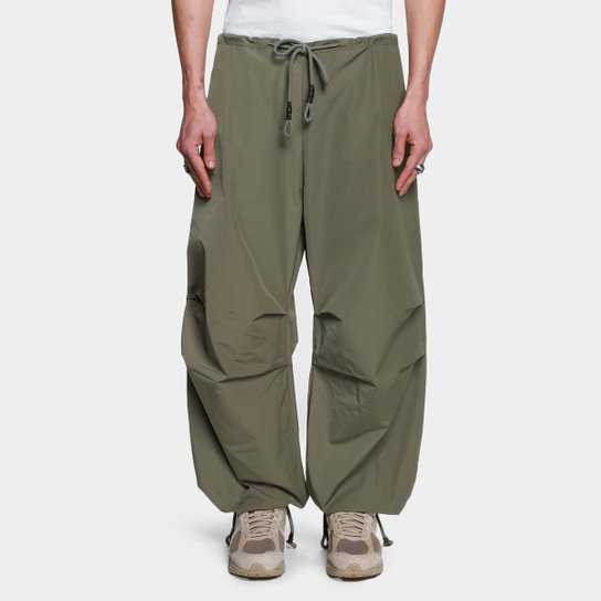 Calça Quadro Creations Parachute Nylon Baggy