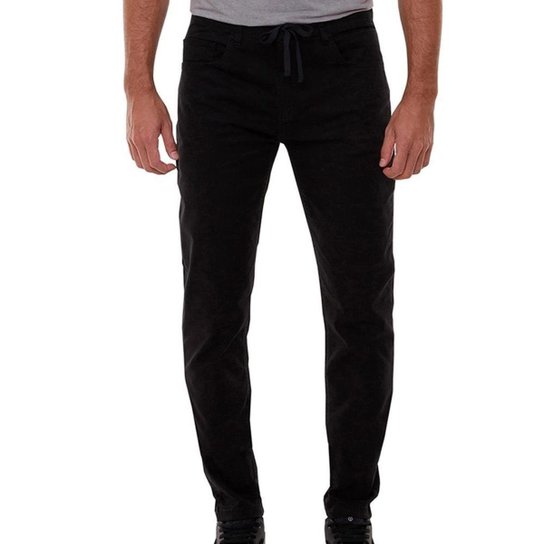 Calça Quiksilver Jeans Low Bridge Masculino - Preto Menor preço em Calça Quiksilver Jeans Low Bridge Masculino - Preto