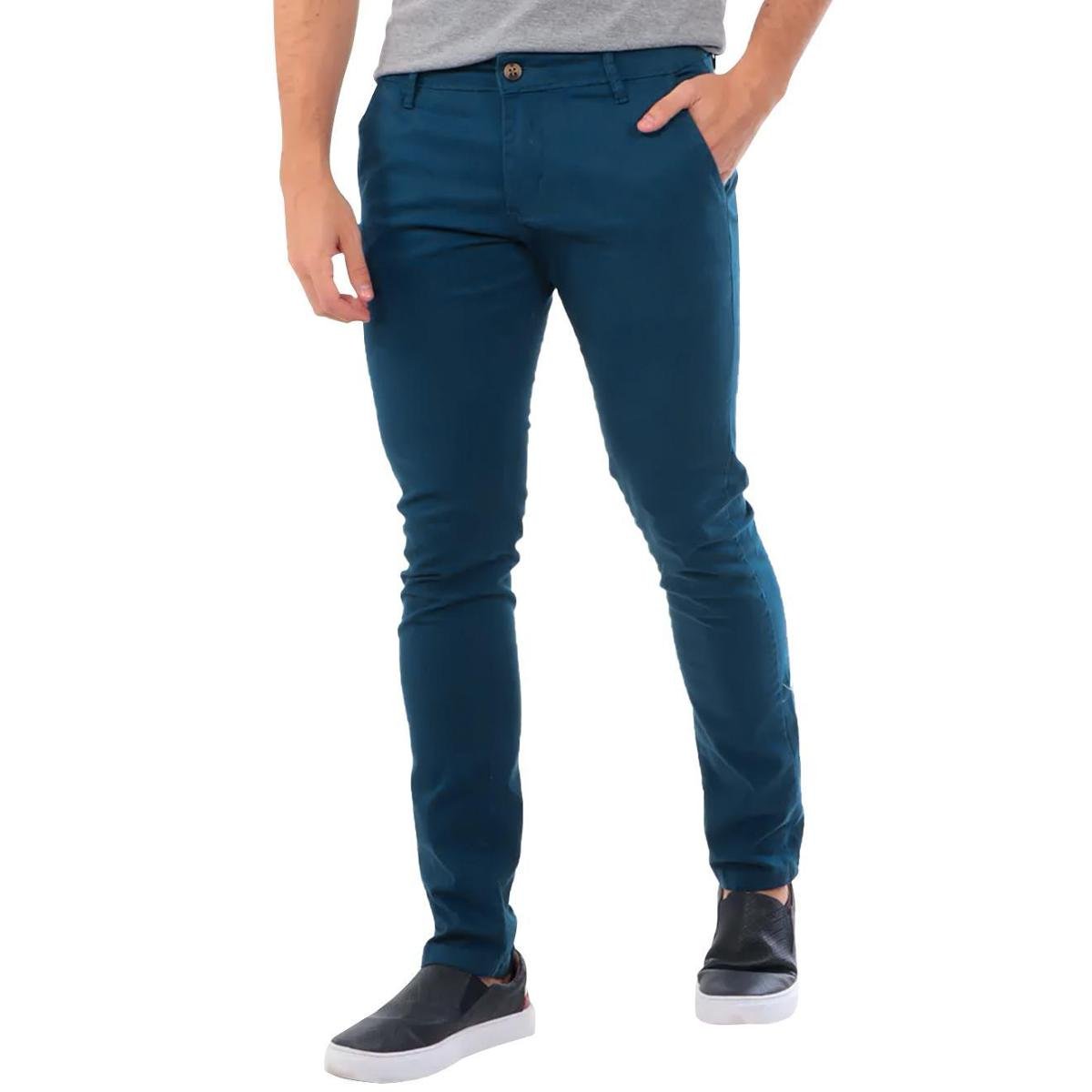 Calça Ralph Lauren Masculina de Sarja Chino Stretch Slim Fit Azul Royal Menor preço em Calça Ralph Lauren Masculina de Sarja Chino Stretch Slim Fit Azul Royal