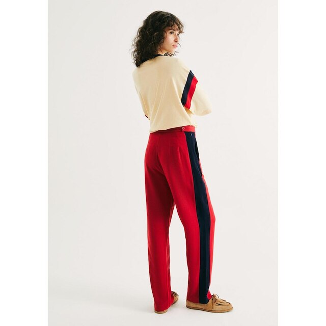 Calça Reta Feminina Em Viscolinho