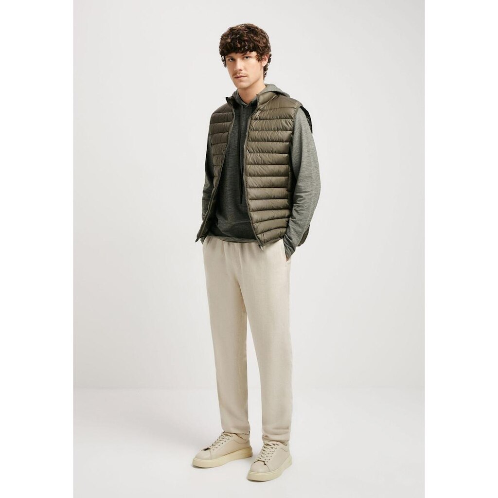 Calça Reta Hering Em Linho Masculina