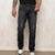 Calça Reta Jeans Masculina Lavagem Escura Confortável - Preto