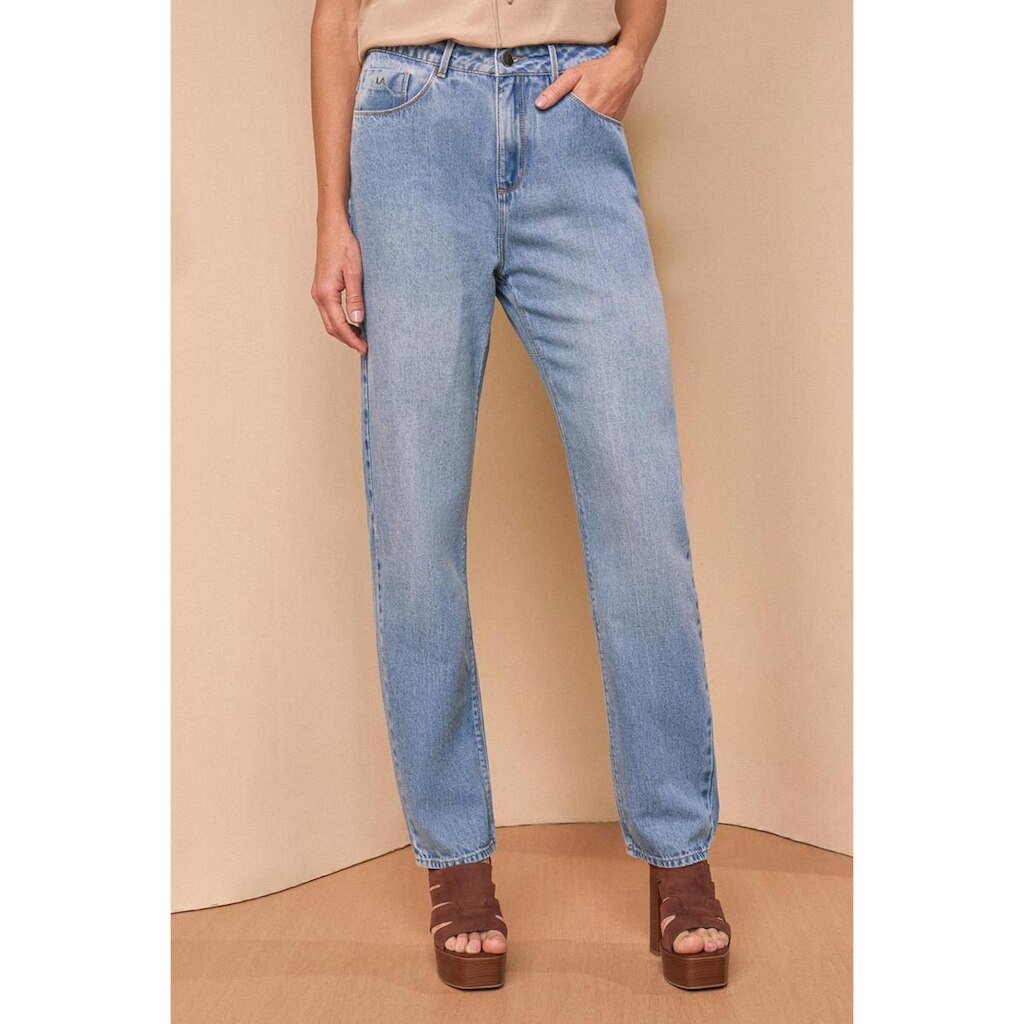 CALCA RETA LADO AVESSO JEANS L129059W