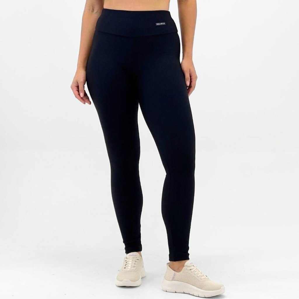 Calça Rosa Bella Legging Canelada Feminina