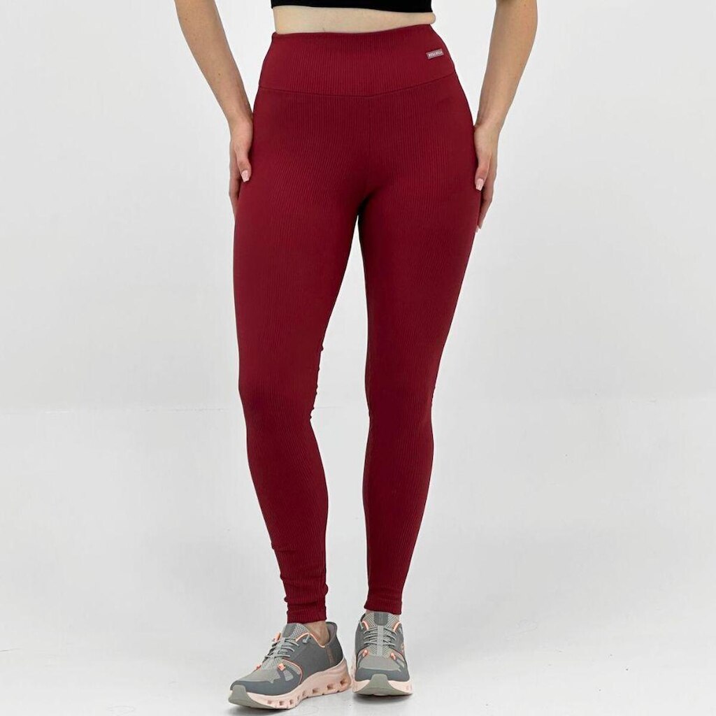 Calça Rosa Bella Legging Canelada Feminina