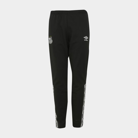Calça Santos Viagem 20/21 Umbro Masculina - Preto Menor preço em Calça Santos Viagem 20/21 Umbro Masculina - Preto