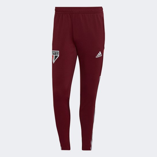 Calça São Paulo Treino 22/23 Adidas Masculina - Vermelho Menor preço em Calça São Paulo Treino 22/23 Adidas Masculina - Vermelho