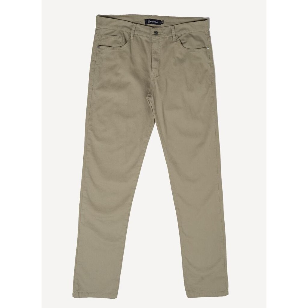 Calça Sarja Aleatory 5 Bolsos Khaki