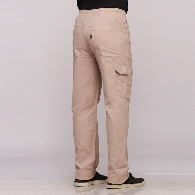 Calça Sarja Cargo Masculina Cintura Elastico 7733