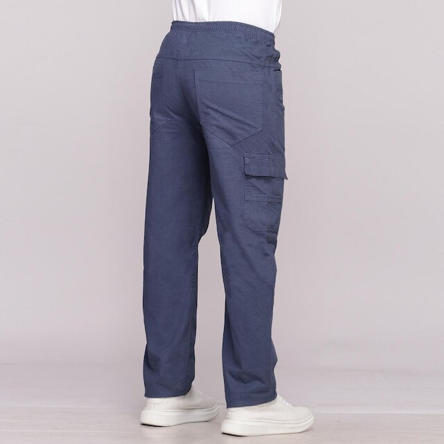 Calça Sarja Cargo Masculina Cintura Elastico 7733