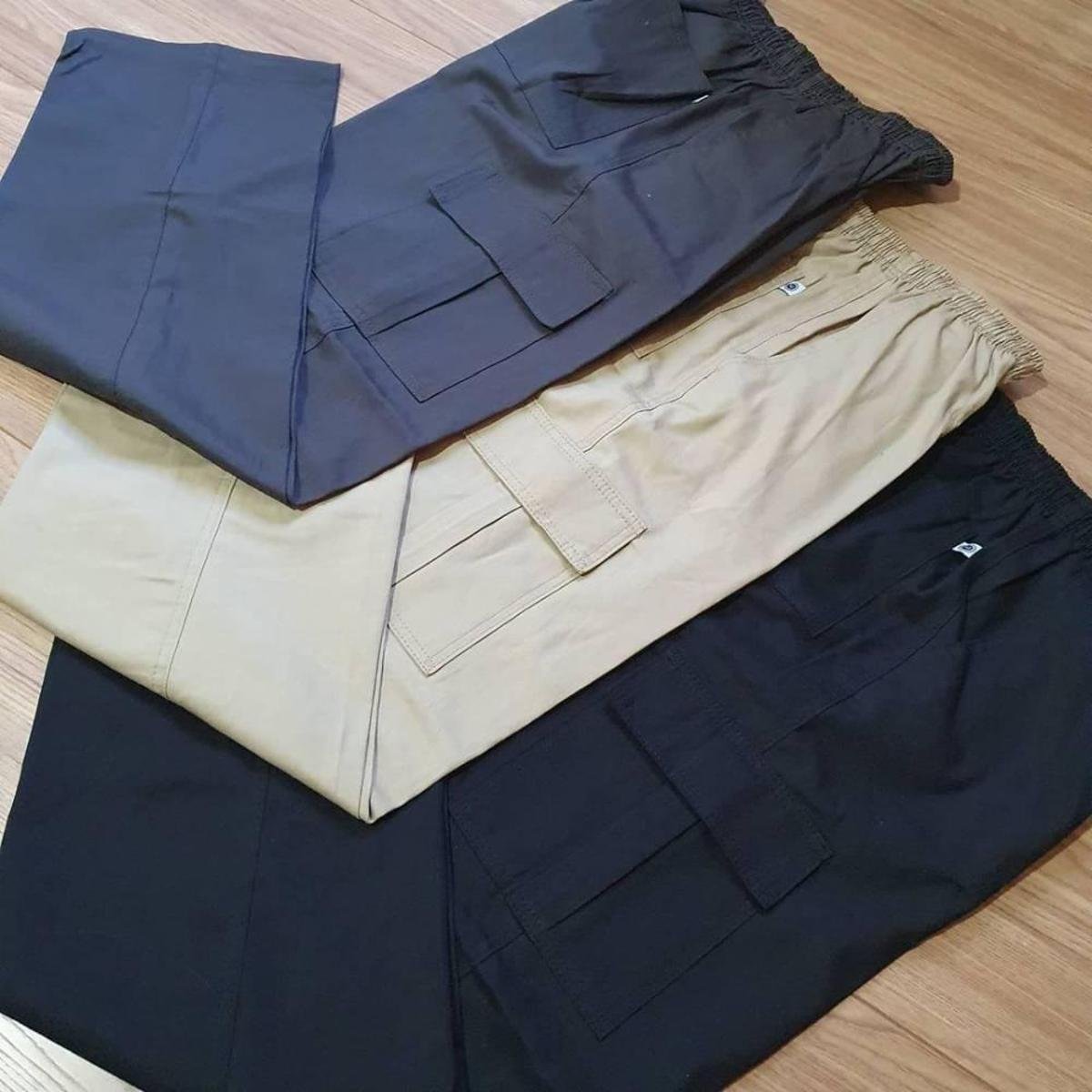 Calça sarja cargo sport unisex Menor preço em Calça sarja cargo sport unisex