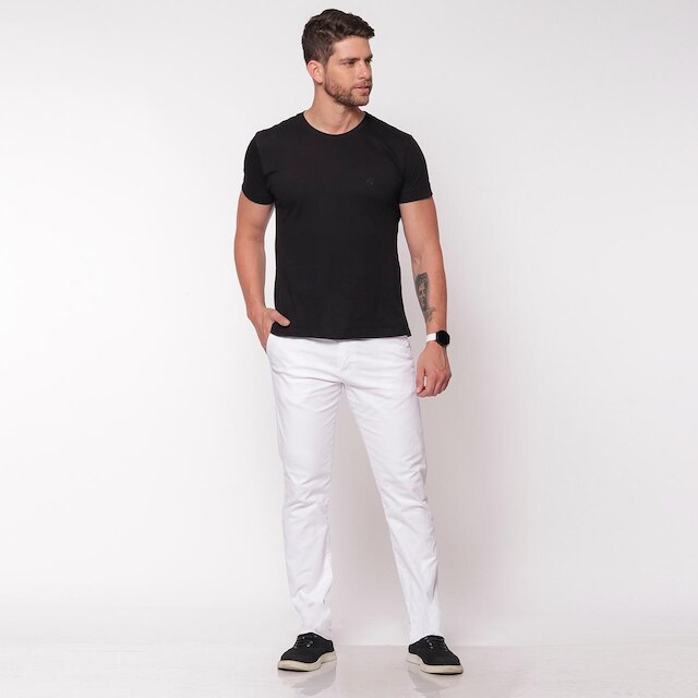 Calça Sarja Conforto Slim Fit Elastano 7894