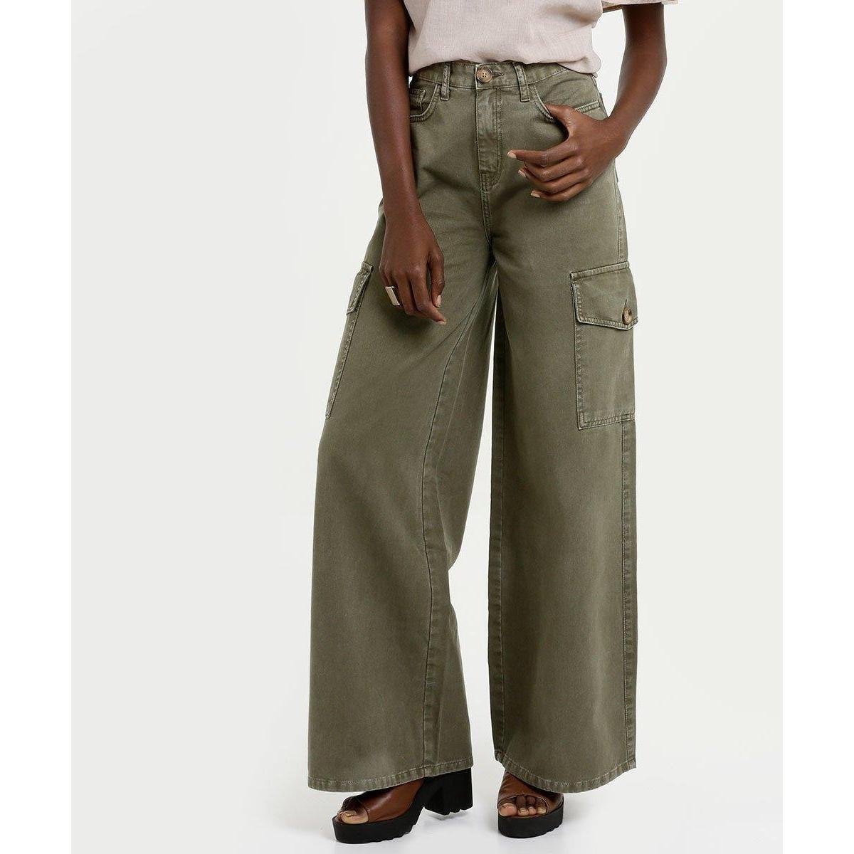 calça boca de sino marisa