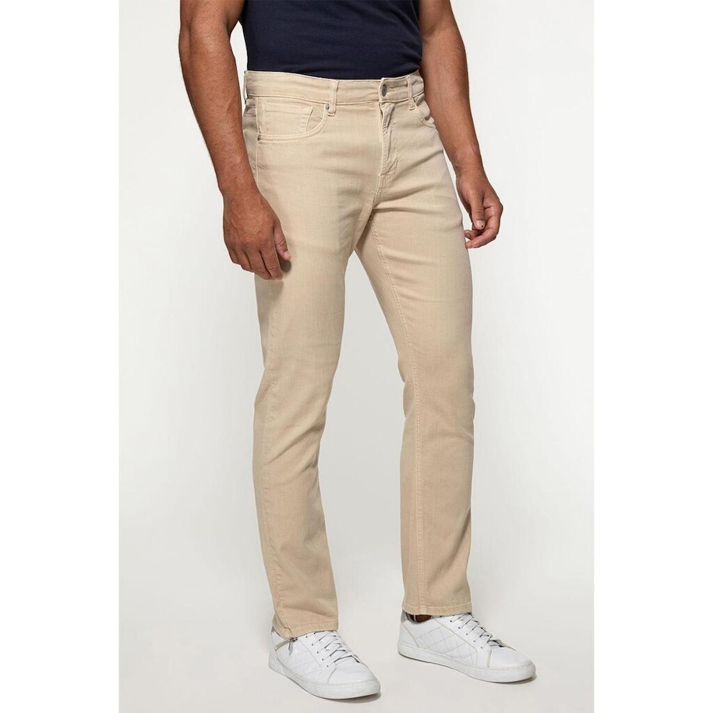 Calça Sarja Guess Slim Tapered Bege