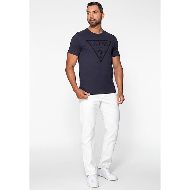 Calça Sarja Guess Slim Tapered Branco
