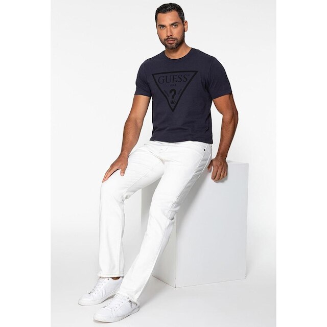 Calça Sarja Guess Slim Tapered Branco