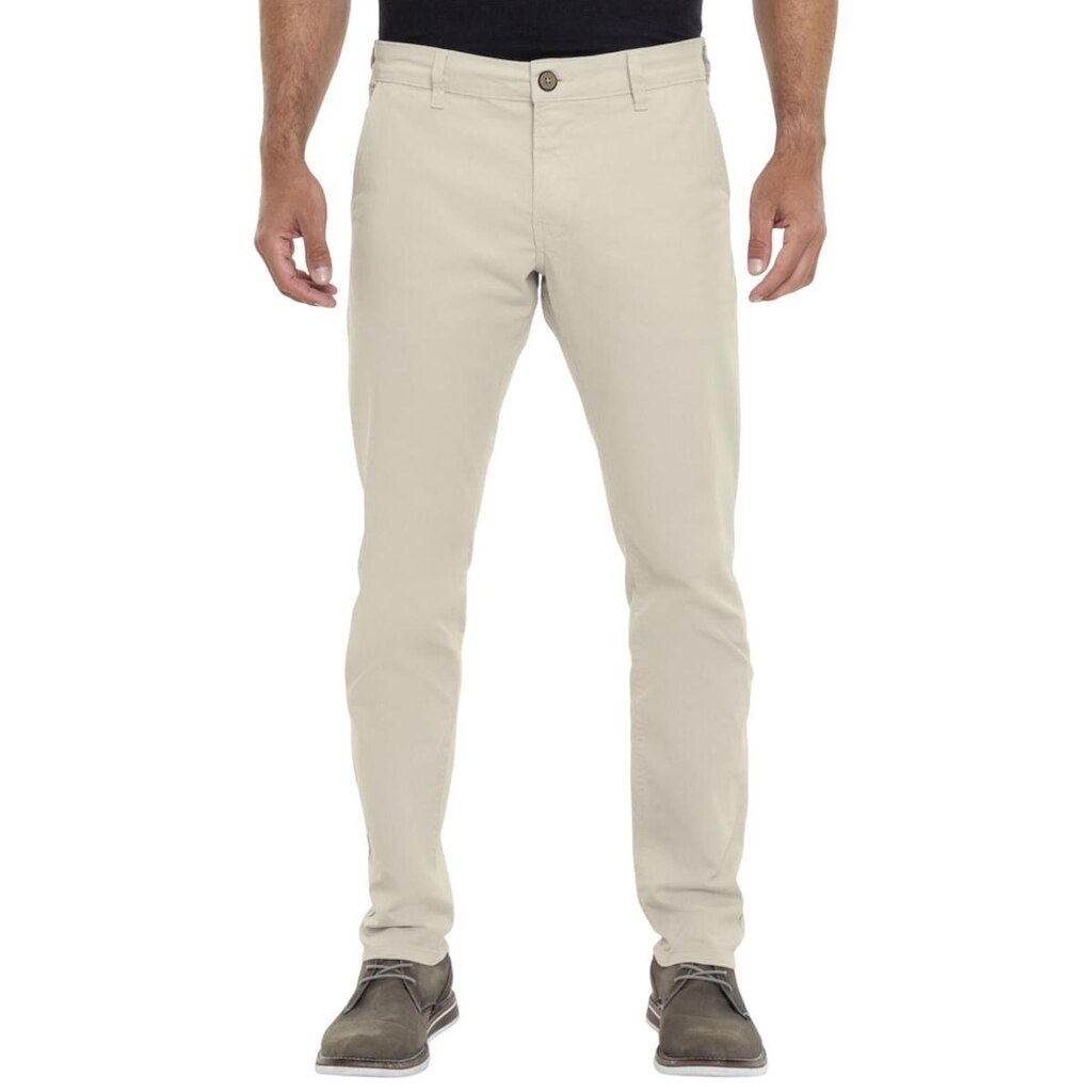 Calça Sarja Hangar 33 Slim Chino Bege System Tam. 52