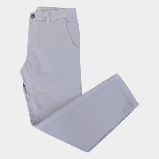 Calça Sarja Infantil Nicoboco Neutron Masculino - Cinza
