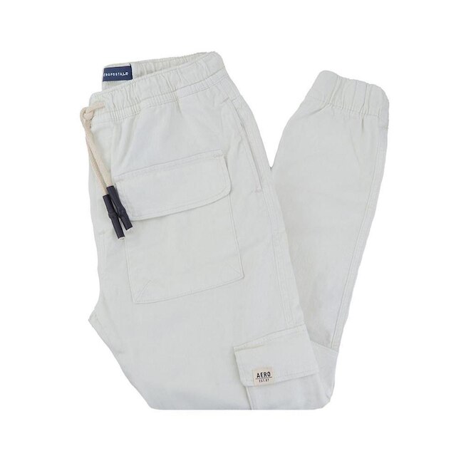 Calça Sarja Masculina Aéropostale Cargo Off White - 8710