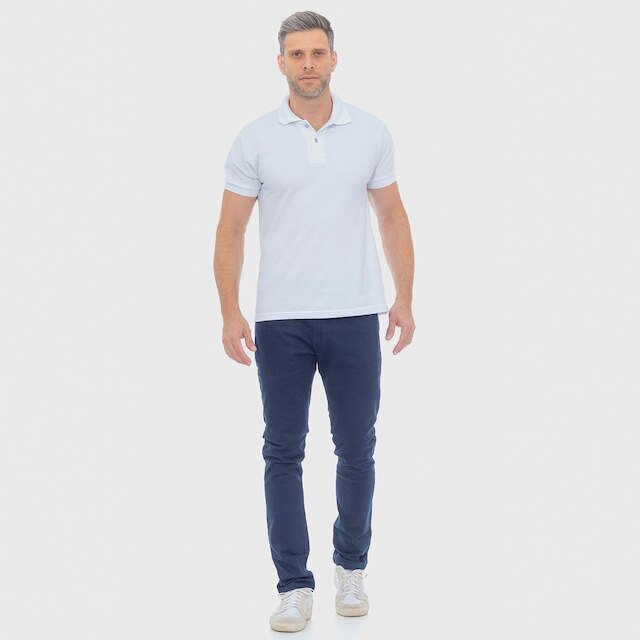 Calça Sarja Masculina Casual Basica Slim 7797