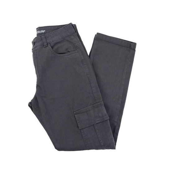 Calça Sarja Masculina Freesurf Cargo True Cinza - 110802355