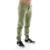 Calça Sarja Masculina Jogger com Recorte na Perna - Verde