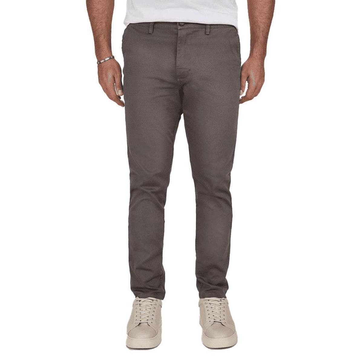 Calça Sarja Masculina Lado Avesso Rodrigo Cinza - LH17