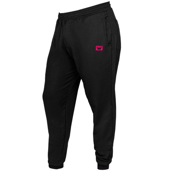Calça Sarja Masculina Moletom Flanelado Jogger - Preto+Rosa é ruim? Calça Sarja Masculina Moletom Flanelado Jogger - Preto+Rosa é boa?