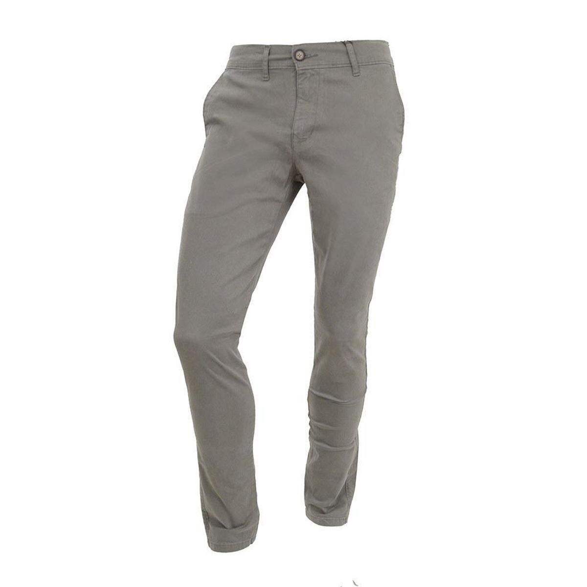 Calça Sarja Masculina Ogochi Essencial Slim Bege - 0025