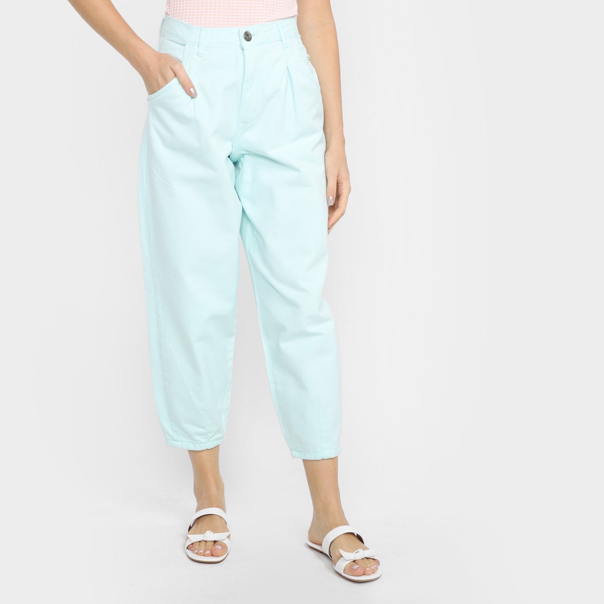 Calça Sarja Mom Polo Wear Feminina Menor preço em Calça Sarja Mom Polo Wear Feminina