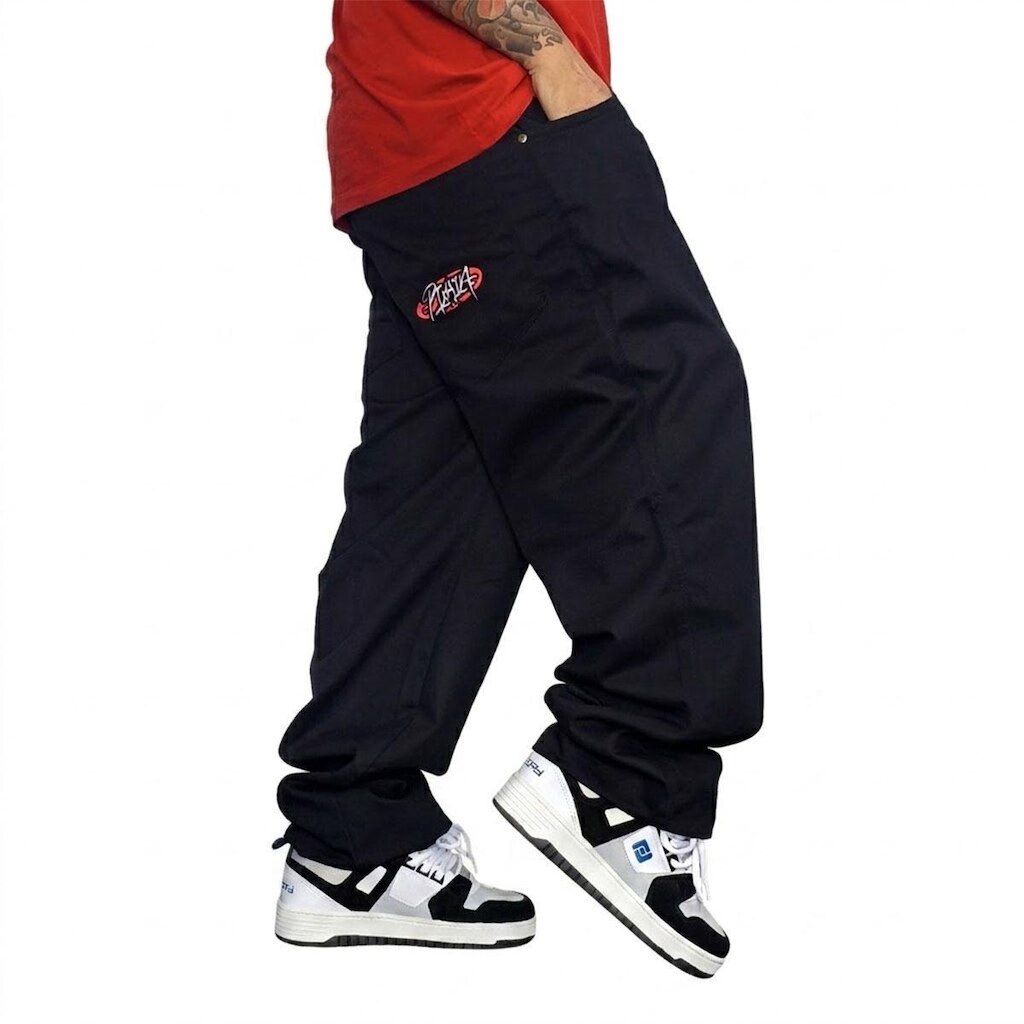 Calça Sarja Pixain Hip Hop Ninja Logo Preto Pix-295