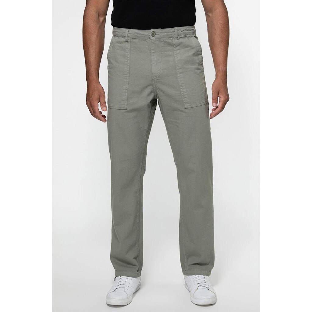 Calça Sarja Regular Straight Bolso Verde