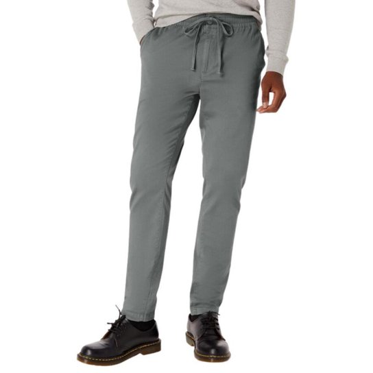 CALÇA SARJA RETA HERING MASCULINA - Chumbo Menor preço em CALÇA SARJA RETA HERING MASCULINA - Chumbo