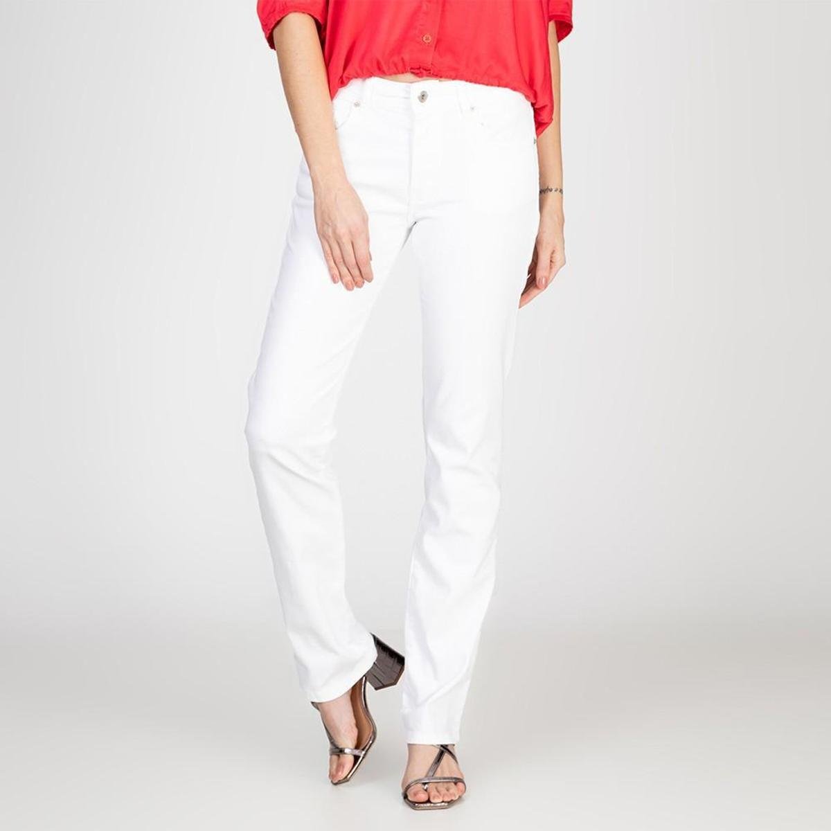 calça sarja reta feminina