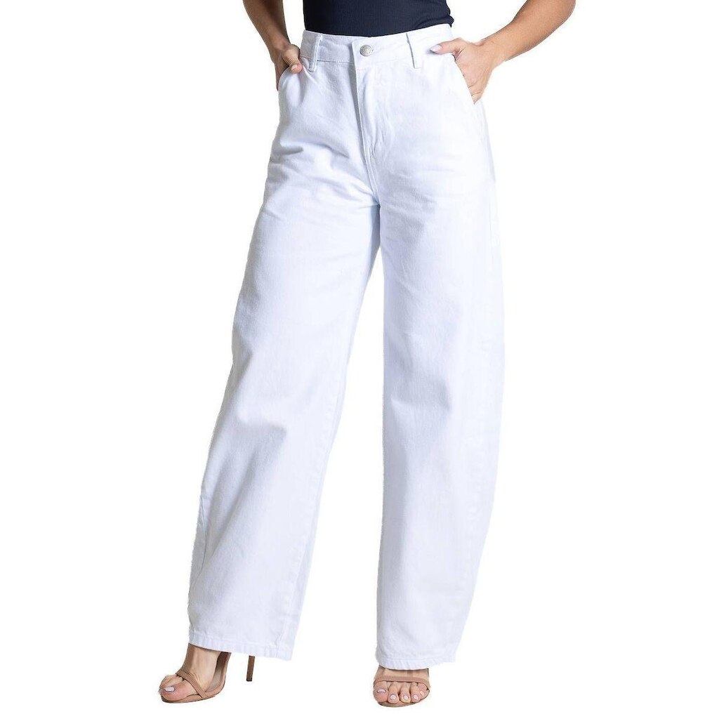 Calça Sarja Sawary Balloon - 283654 - Branco 36