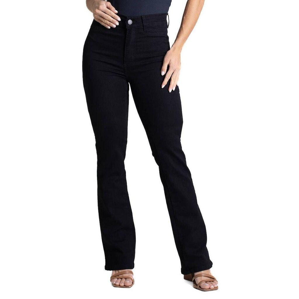 Calça Sarja Sawary Boot Cut - 282681 - Preto 46