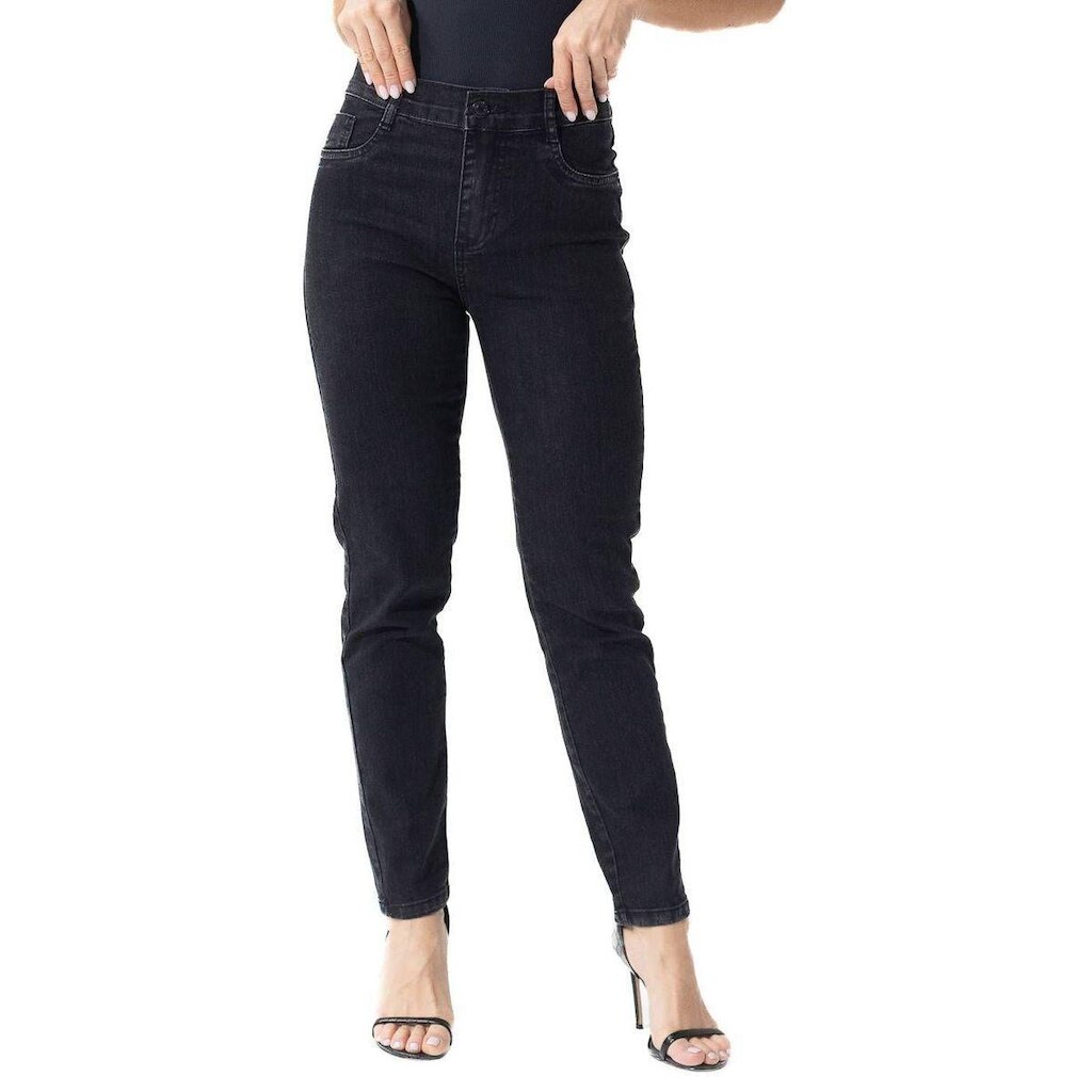 Calça Sarja Sawary Cigarrete - 282786 - preta 48