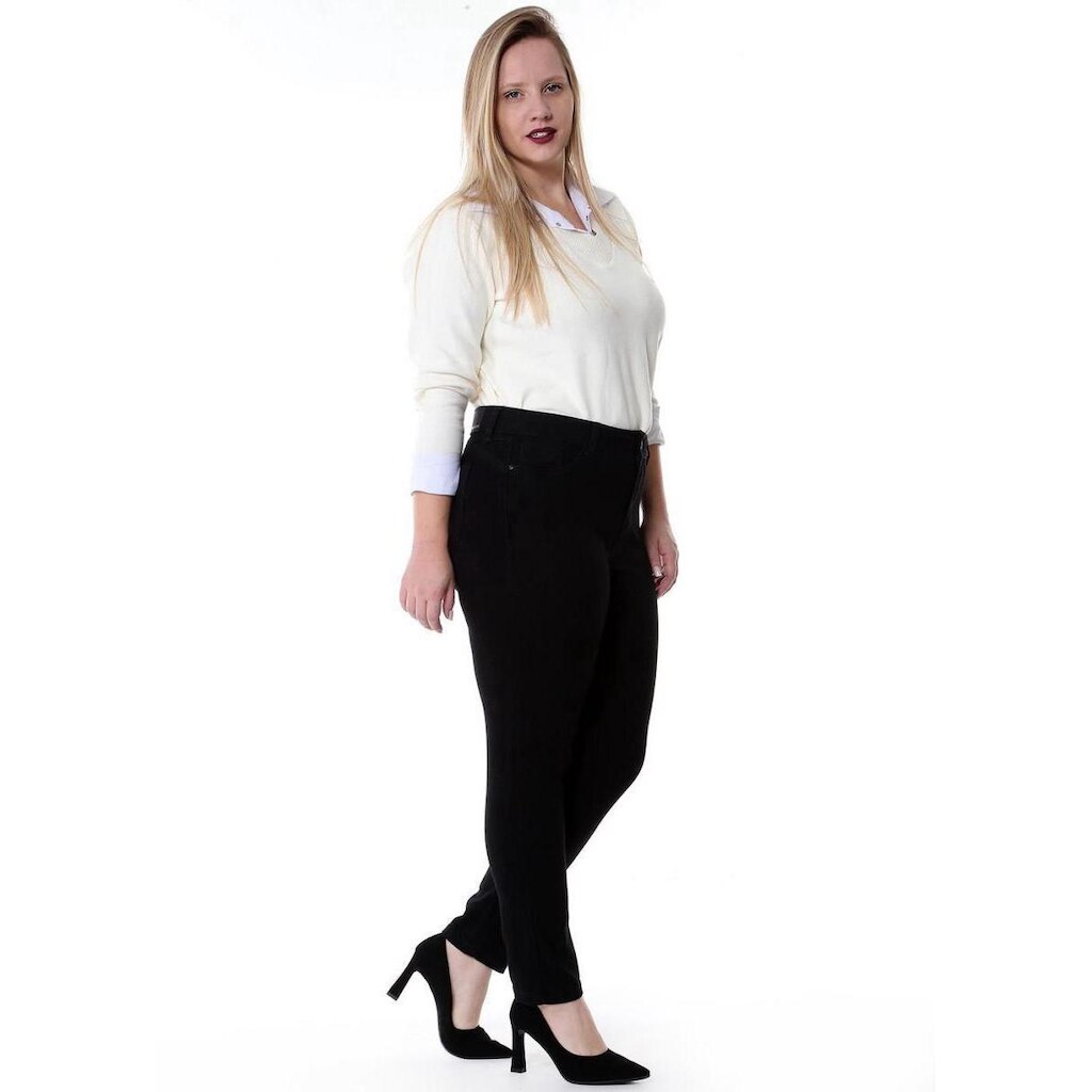 Calça sarja sawary plus size cigarrete - 267162 54